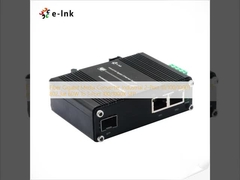 ไฟเบอร์ Gigabit Media Converter อุตสาหกรรม 2-Port 10/100/1000T 802.3at 60W ถึง 1-Port 100/1000X SFP