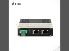 802.3 Bt PoE Splitter Din Rail อุตสาหกรรม 10 100 1000Mbps Gigabit 12V DC 36W การออก