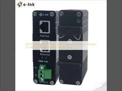 DIN Rail Industrial 802.3at 30W Gigabit PoE Injector Adapter 12~48V DC Power Booster ราคาโรงงาน