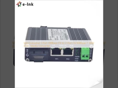 มินิ อินดัสเตรียล 1-Port 100Base-FX เป็น 2-Port 10/100Base-T 30W PoE+ Media Converter