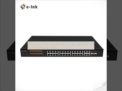 การจัดการ 24-Port 10/100/1000T + 4-Port 100/1000 SFP Combo Ethernet Switch