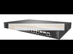 สวิตช์ L3 จัดการ 24 พอร์ต 10/100/1000T 802.3at PoE + 4 พอร์ต 10G SFP+