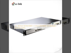 สวิตช์อีเธอร์เน็ตแบบจัดการ L2+ 48 พอร์ต 10/100/1000T + 4 พอร์ต 100/1000X SFP