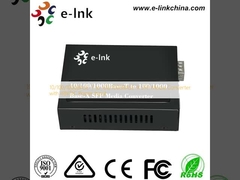 เครื่องแปลงสื่อ 10/100/1000BASE-T เป็น 100/1000BASE-X SFP พร้อมไฟฟ้า 48VDC