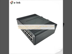 อุตสาหกรรม 8-Port 10/100/1000T 802.3bt PoE + 2-Port 100/1000BASE-X Ethernet Switch