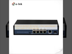 สวิตช์อีเธอร์เน็ต 8 พอร์ต 10/100/1000T 802.3at PoE + 1 พอร์ต Uplink Ethernet + 1 พอร์ต Gigabit SFP