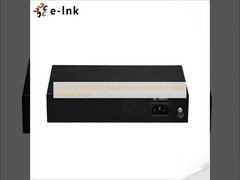 สวิทช์อีเทอร์เน็ตอัพลิงค์ 4 ท่า 10/100BASE-T PoE และ 2 ท่า 100BASE-T