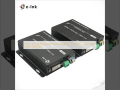 DVI + 1Ch เสียงสเตรีโอสองทิศ + 1Ch RS232 ผ่าน Fiber Optic Extender