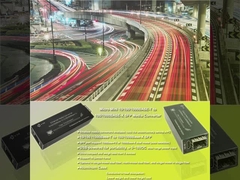 เครื่องแปลงสื่อ Ethernet แบบไมโครที่มี 10 / 100 / 1000Base-Tx เป็น 100 / 1000Base-Fx
