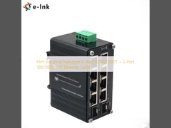 มินิ อินดัสเตรล แมนเจด 8-โปร์ 10/100/1000T + 2-โปร์ 100/1000X SFP Ethernet Switch