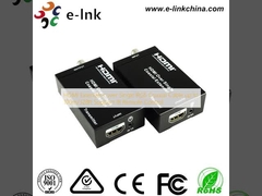 HDMI Extenders over Single RG6 Coaxial Cable up to 100m/328ft รองรับการควบคุม IR ระยะไกล