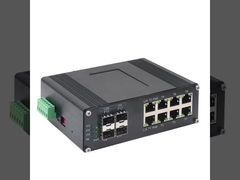 อุตสาหกรรม L2+ 8-Port 10/100/1000T 802.3at PoE + 4-Port 1000X SFP การจัดการ Ethernet สวิตช์