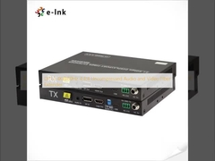 DP1.2 4K@60Hz 4:44 เครื่องขยายสายไฟเบอร์เสียงและวีดีโอที่ไม่กด