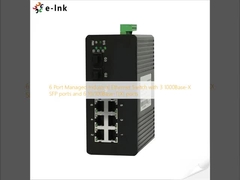 6 Port Managed Industrial Ethernet Switch พร้อม 3 ท่า SFP 1000Base-X และ 6 ท่า 10/100Base-T (((X)