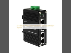 12 ~ 48VDC ไฟฟ้าเข้า อุตสาหกรรม 2-Port Gigabit PoE + Injector
