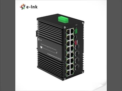 อุตสาหกรรม L2+ 16-Port 10/100/1000T 802.3at PoE + 4-Port 1000X SFP การจัดการ Ethernet Switcher