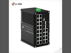 อุตสาหกรรม L2 + 24-Port 10/100/1000T + 4-Port 1000X SFP การจัดการ Ethernet Switcher