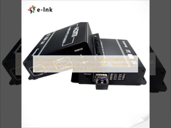 ชุดขยายสัญญาณไฟเบอร์ DisplayPort 1.4 8K (7680x4320@60Hz) ผ่าน LC Single Mode Simplex สูงสุด 300 เมตร / 985 ฟุต - ตัวส่งและตัวรับสัญญาณพร้อม RS232 + รองรับ IR สองทิศทาง