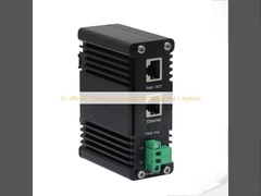 12 ~ 48V DC Power Input อุตสาหกรรม Gigabit PoE + Injector