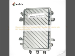 หัวฉีด Gigabit PoE 95W อุตสาหกรรมกันน้ำกลางแจ้งพร้อมระบบป้องกันไฟกระชาก 6KV