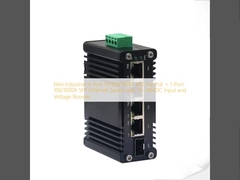 มินิ อินดัสเตรียล 4-Port 10/100/1000T 802.3at PoE + 1-Port 100/1000X SFP Ethernet Switch พร้อม 12 ~ 48VDC Input และ Voltage Booster