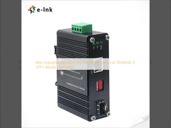 อุตสาหกรรมขนาดเล็ก 10G/5G/2.5G/1G/100M Copper ถึง 10GBASE-X SFP+ Media Converter