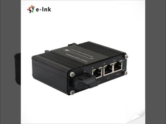 มินิ อินดัสเตรล 3-Port 10/100/1000T + 1-Port 1000X SC Gigabit Ethernet Switch
