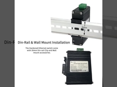 มินิ อินดัสเตรล 4-Port 10/100/1000T + 1-Port 100/1000X SFP Gigabit Ethernet Switch