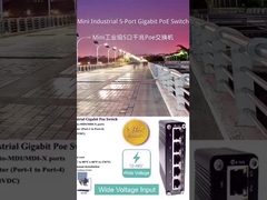 มินิ อินดัสเตรล 4-Port 10/100/1000BASE-T 802.3at PoE + 1-Port 10/100/1000T Ethernet Switch