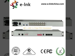 8E1 + 4GE 1+1 ไฟเบอร์ PDH Multiplexer