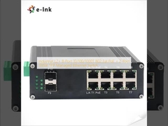อุตสาหกรรม L2+ 8-Port 10/100/1000T 802.3at PoE + 2-Port 1000X SFP การจัดการ Ethernet สวิตช์