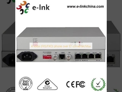 4 เสียง (fxs/fxo) โทรศัพท์ผ่าน E1 Converter/Mux