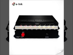 4Ch เสียง RCA แบบสองทิศทางผ่านตัวแปลงไฟเบอร์ออฟติคัล