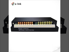 16Ch เสียง RCA แบบสองทิศทางผ่านตัวแปลงไฟเบอร์ออฟติคัล