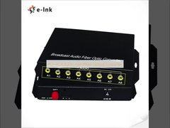 8Ch RCA Audio ผ่านตัวแปลงไฟเบอร์ออฟติคัล