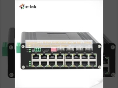 อุตสาหกรรม L2+ 16-Port 10/100/1000T 802.3at PoE + 4-Port 1000X SFP การจัดการ Ethernet Switcher