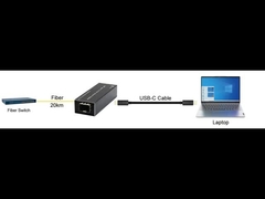อะแดปเตอร์ Gigabit Ethernet USB-C to SFP Micro Mini พร้อมไดรเวอร์ที่ได้รับการรับรองสำหรับ Windows, macOS และ Linux