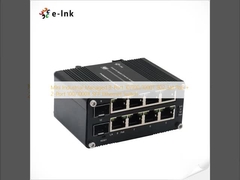 มินิ อินดัสเตรเลียร์ แมเนจด์ 8-Port 10/100/1000T 802.3at PoE + 2-Port 100/1000X SFP Ethernet Switch