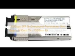 ตัวรับส่งสัญญาณ SFP แบบ Bi-Directional 1.25Gbps, ระยะทาง 3 กม. 1310nm TX / 1550nm RX