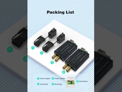 ตัวแปลง Mini 12G-SDI เป็นไฟเบอร์พร้อม Tally และ RS485 พร้อมระดับการออกอากาศแบบดิจิทัลที่ไม่บีบอัดเต็มรูปแบบ