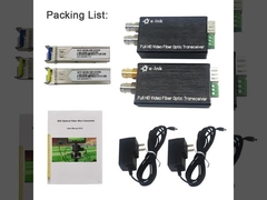 เครื่องแปลงไฟเบอร์ 3G-SDI แบบเล็ก พร้อม Tally & Reverse RS485 สามารถใช้กับกล้อง SDI ได้โดยตรง