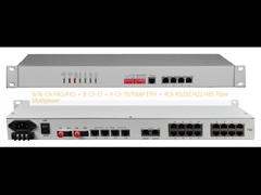 8/16-Ch FXO/FXS + 8-Ch E1 + 4-Ch 10/100M ETH + 4 ช่อง RS232/422/485 ไฟเบอร์มัลติเพล็กเซอร์