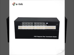 64 ช่อง POTS (FXO/FXS) โทรศัพท์ผ่าน Fiber Mux