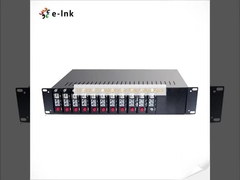 14 สล็อต 2U โทรศัพท์ไฟเบอร์ Mux Rack