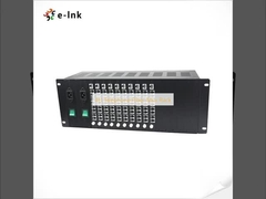 4U โทรศัพท์ไฟเบอร์ Mux Rack