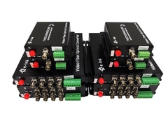 ตัวแปลงไฟเบอร์วิดีโอ 4-in-1 สำหรับ 16 ช่อง รองรับกล้อง 5MP 4MP 3MP 1080P 720P