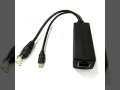 Gigabit 5V 2A PoE Splitter กับ Micro USB Port กับอุปกรณ์จะตรวจพบก่อน Poe input