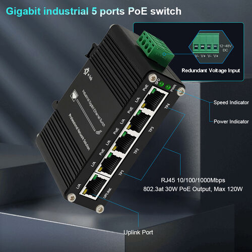Latest company news about โรงงานโดยตรง | LNK-IMC005GP Industrial 5-Port PoE Switch: ลดความซับซ้อนในการติดตั้ง ลดต้นทุนโครงการได้ถึง 30%