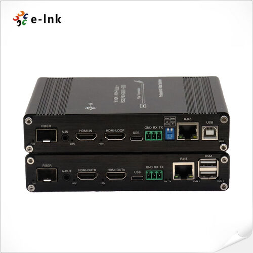 Latest company news about การกําหนดใหม่ขอบเขตทางสายตา E-link จีนเปิดตัว 4K 60Hz All-in-One HDMI KVM Fiber Extender