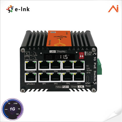 Latest company news about E-link เปิดตัว LNK-AIMC010GMP90 สวิตช์อุตสาหกรรม AI Smart Managed 90W PoE++ พร้อม Voltage Booster